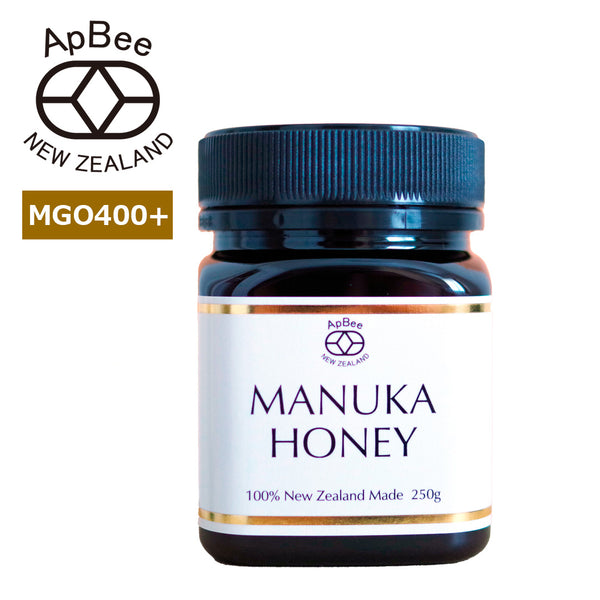 【アピビー】ハイグレードマヌカハニー(250g)／MGO400＋ 政府認定モノフローラルマヌカハニー