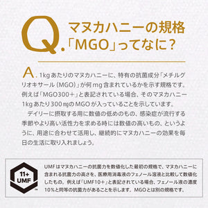 【トゥルーハニー】マヌカハニー／MGO1250＋ MGO1000＋ MGO500＋ MGO300＋